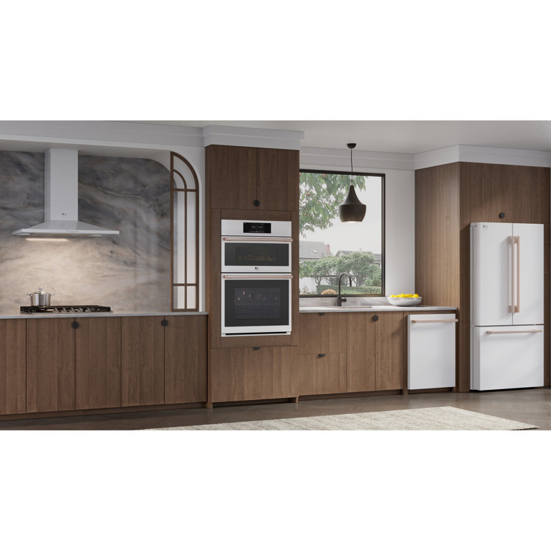 36" 600 CFM Ducted Wall Mount Range Hood with Nightlight, Wi-Fi, Remote Control Included, Essence White, 36"