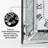 Jeni Mirrored Wall Clock with Diamond-1946473616