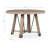 Delacruz Acacia Round Solid Wood Base Dining Table