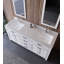 Ensemble de meuble-lavabo double 70,7 po avec miroir Chanai-2000524063