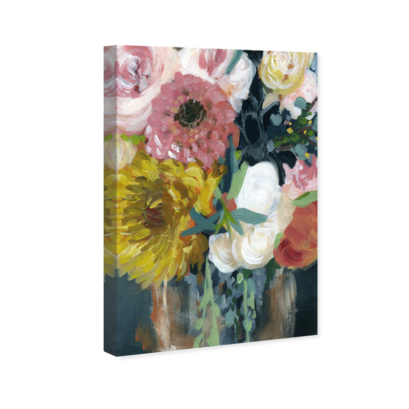 Floral et botanique, printemps, aimer les grandes fleurs - Reproduction d'art sur toile, H 36 po x l 24 po x 1,5 po