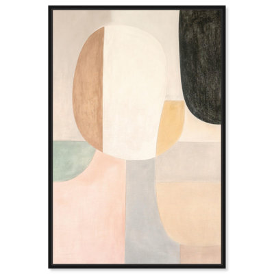 «Soft Cubism I», toile abstraite géométrique par 