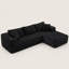 Canapé modulaire en forme de L avec méridienne profonde Boneless-1436213070