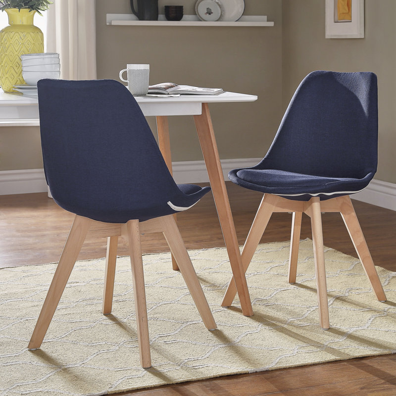 Chaise de salle à manger Clarkson, Bleu marine