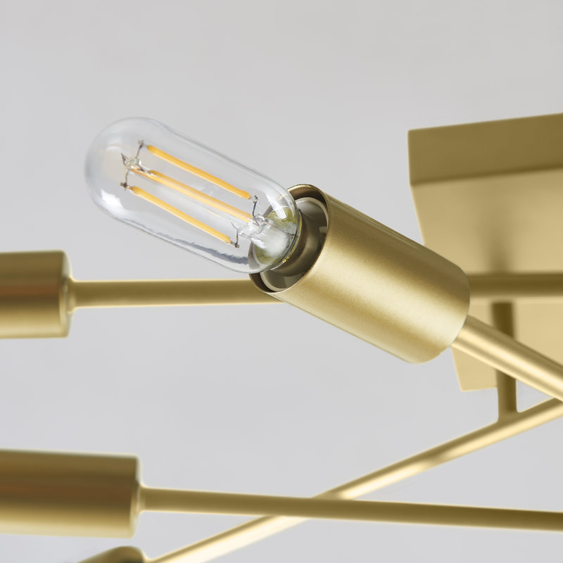 Ronquillo Semi Flush Mount, Gold