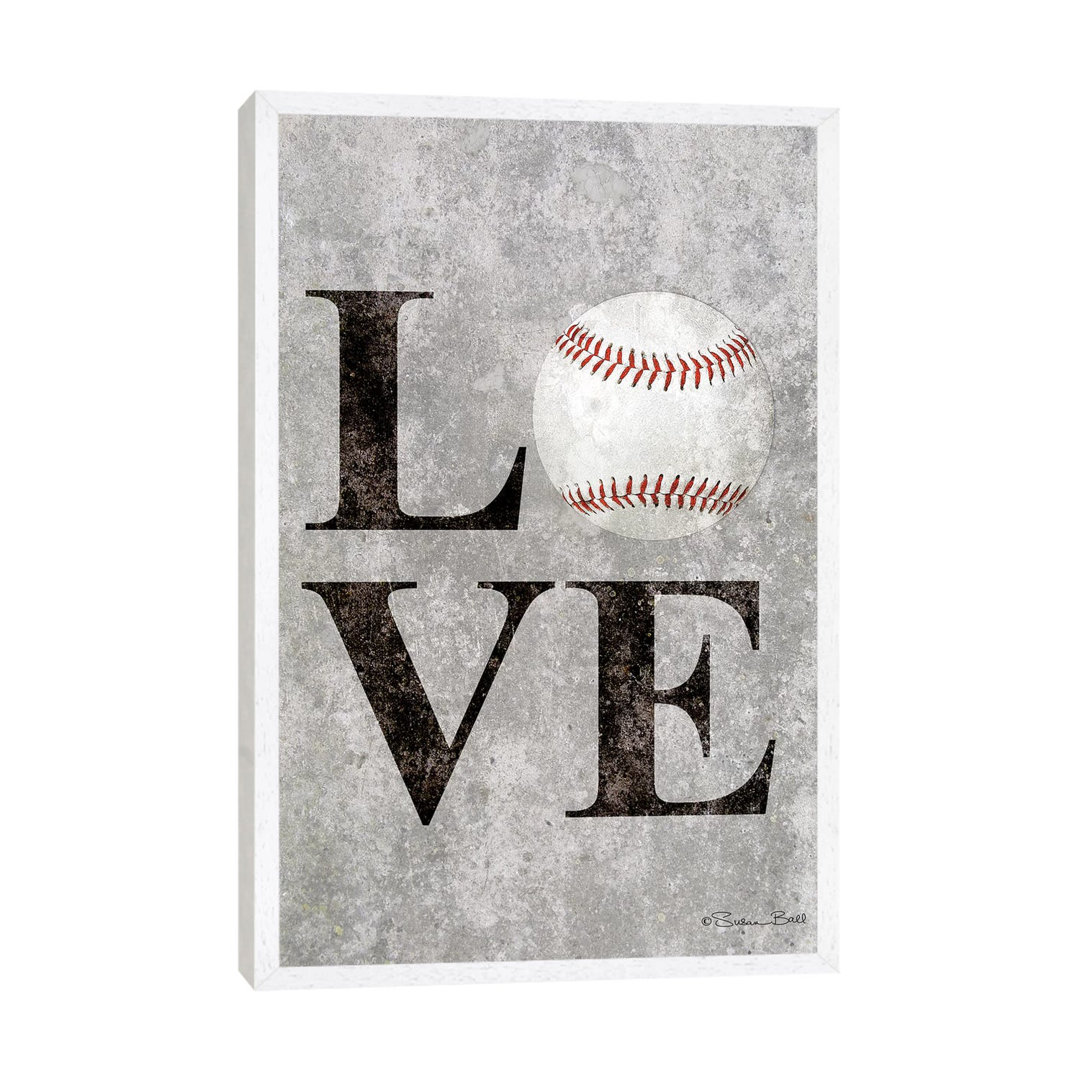 LOVE Baseball von Susan Ball - Gallery-Wrapped Canvas Giclée on Canvas