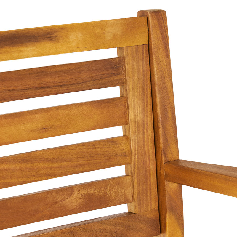 Cadre d'extérieur en bois 2 pièces, structure, sièges rembourrés, hauteur de 45,75 pouces, option brun 2 pièces, coussin confortable, solide pour les dégâts, gris
