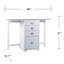 Organisateur pliable et bureau d'artisanat - Blanc