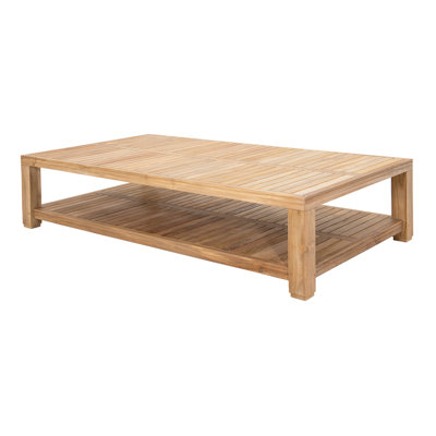 Stevani Rectangular Teak Outdoor Coffee Table