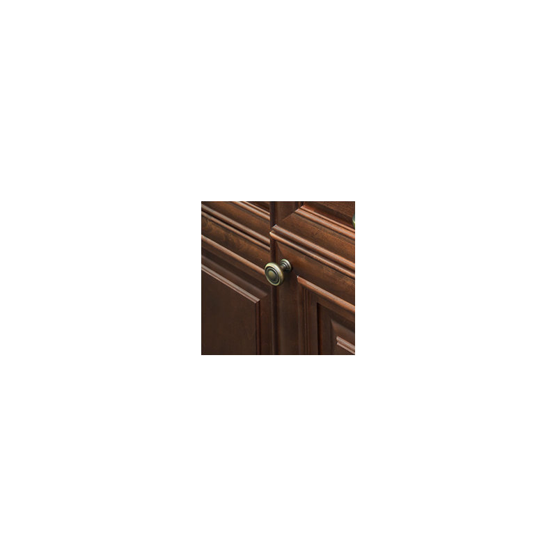 Bremen I Mushroom Knob, Antique Brushed Satin Brass