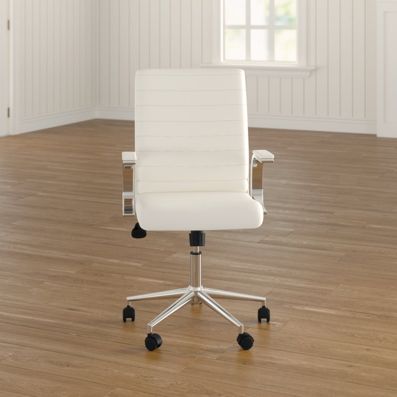 Ezra Executive Chair, White/Cream