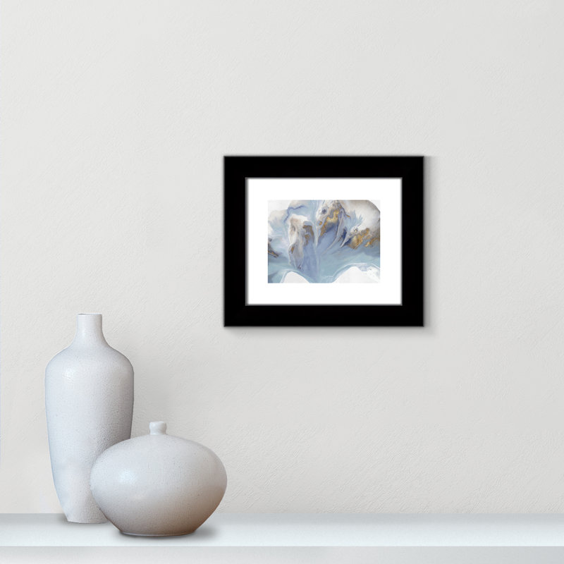 Space Inside " Space Inside I ", 27" H x 37" W x 1.25" D, Matte Black Framed