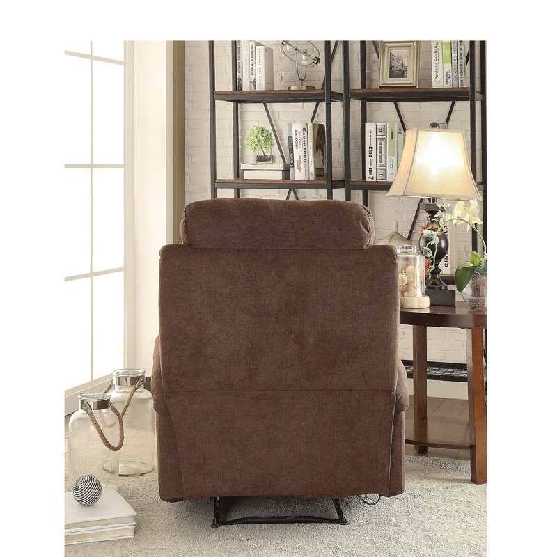 Fauteuil inclinable en microfibre polie