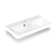 WS Bath Collections Luxury 14.6'' White Ceramic Rectangular Bathroom Sink with Overflow