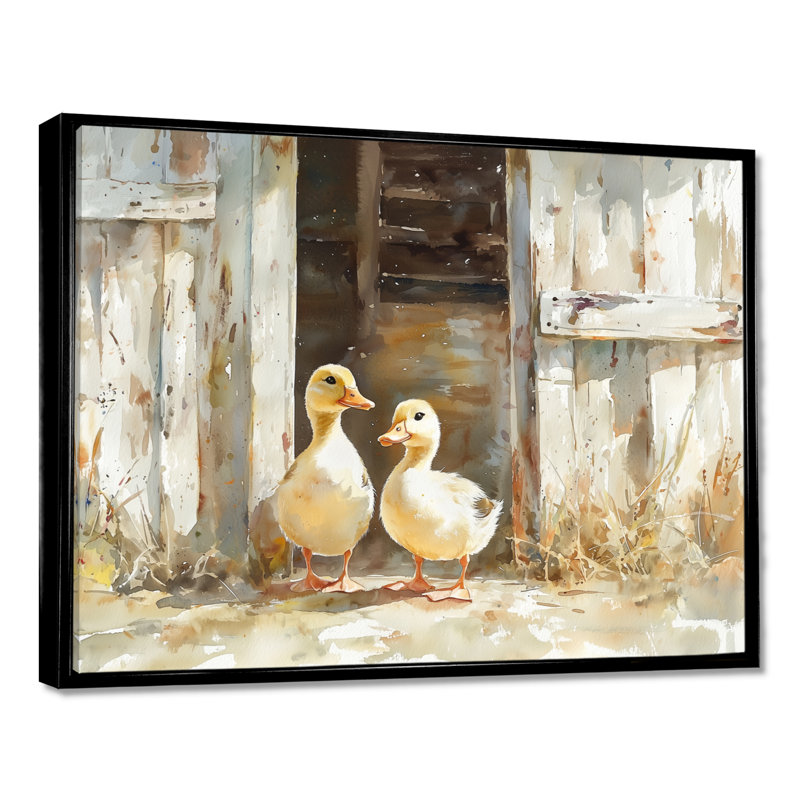 «Dreion Ducks Portrait At The Farm I - Duck», art mural, Noir, noir, noir, noir, H 12 po x l 20 po