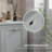 Tilt-Out Laundry Sorter Cabinet, Bathroom Storage Organizer With Two-Compartment Tilt-Out Hamper, Gray
