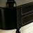 Black Solid Wood Rectangular Console Table