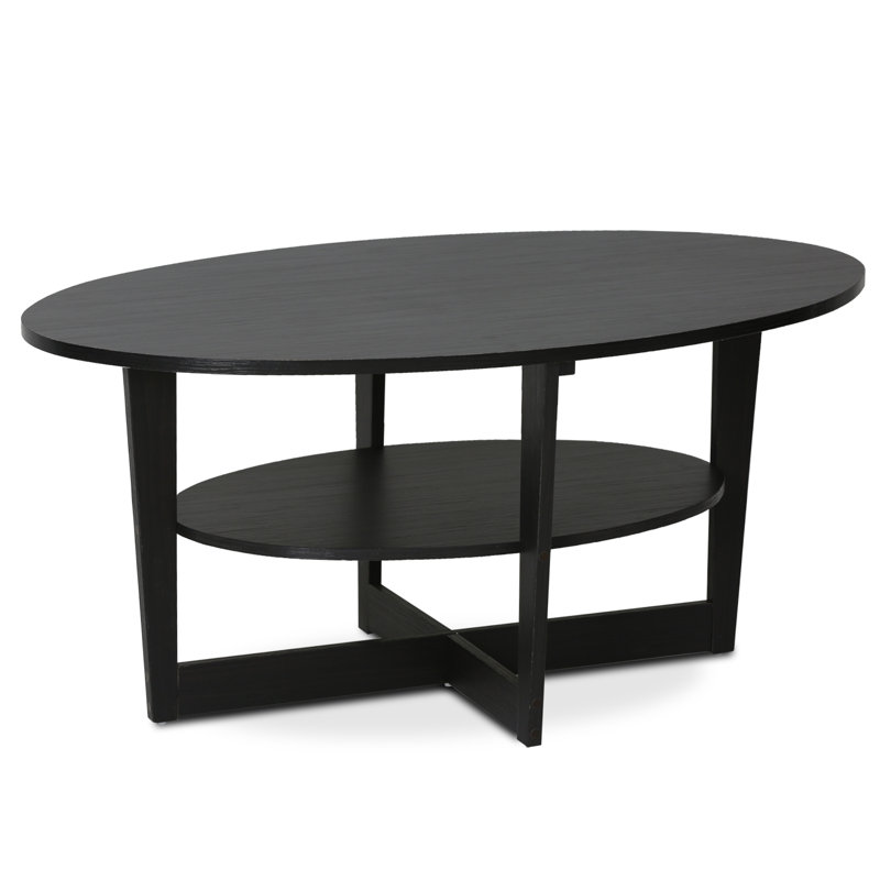 Allerton Solid Coffee Table with Storage, Walnut Top/Walnut Base
