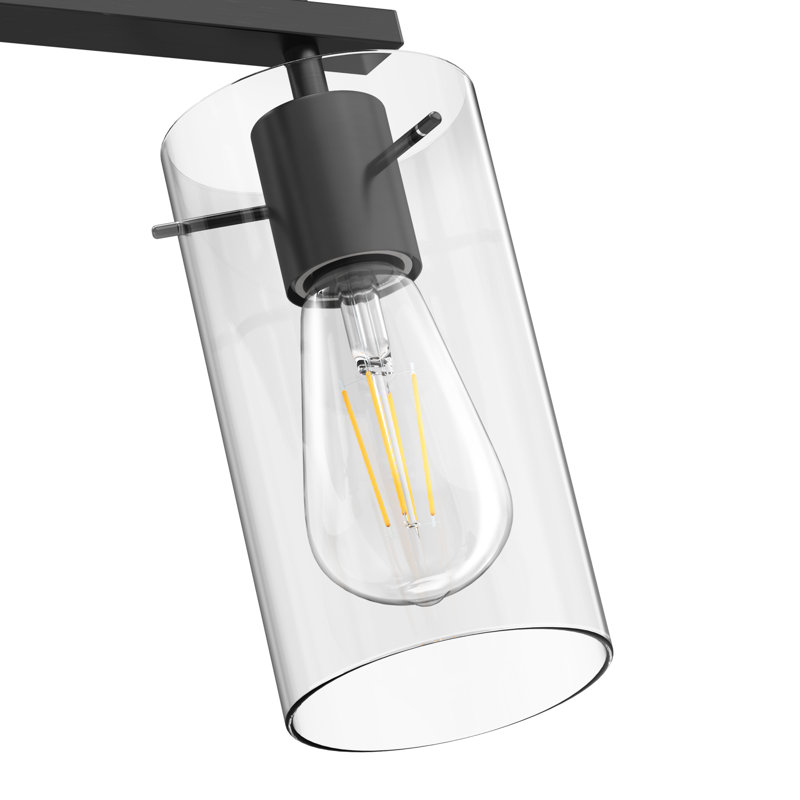 Luminaire de salle de bain 3 lumières pour salle de bain Farmhouse, Noir mat