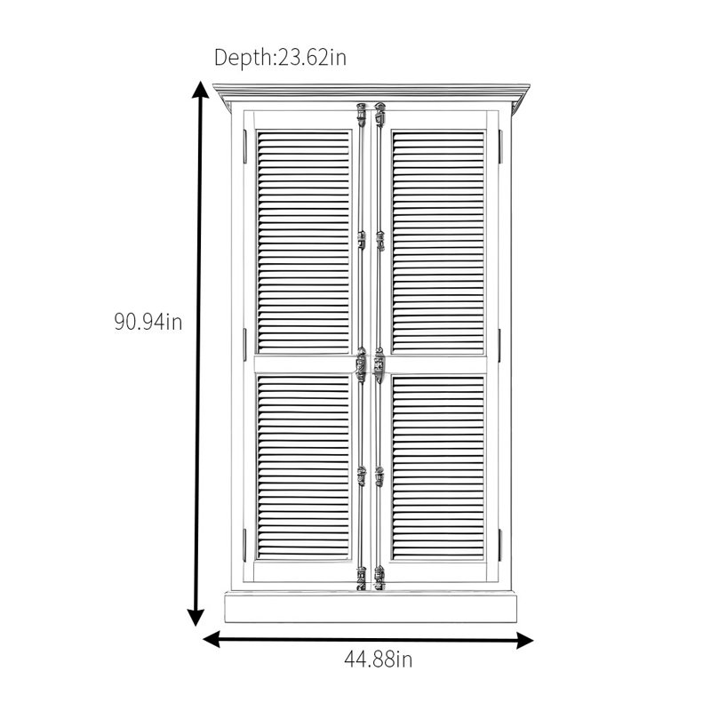 Armoire simple rétro classique