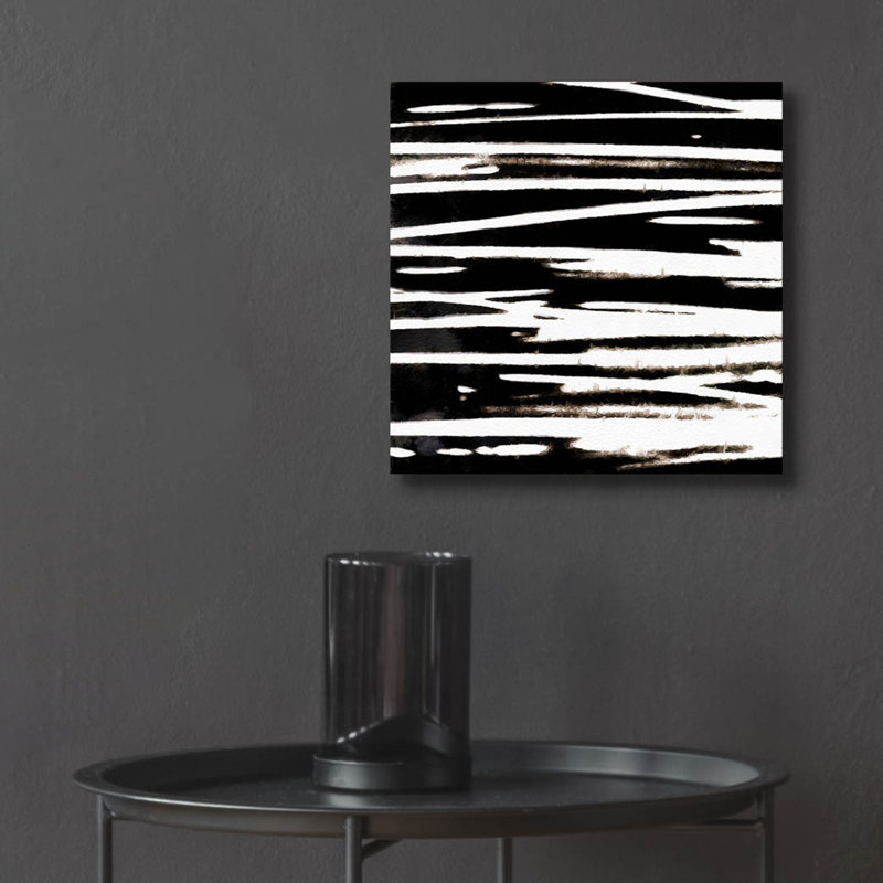  «Streaking Paths 3» par Alonzo Saunders, art mural en verre acrylique, 12 po x 12 po