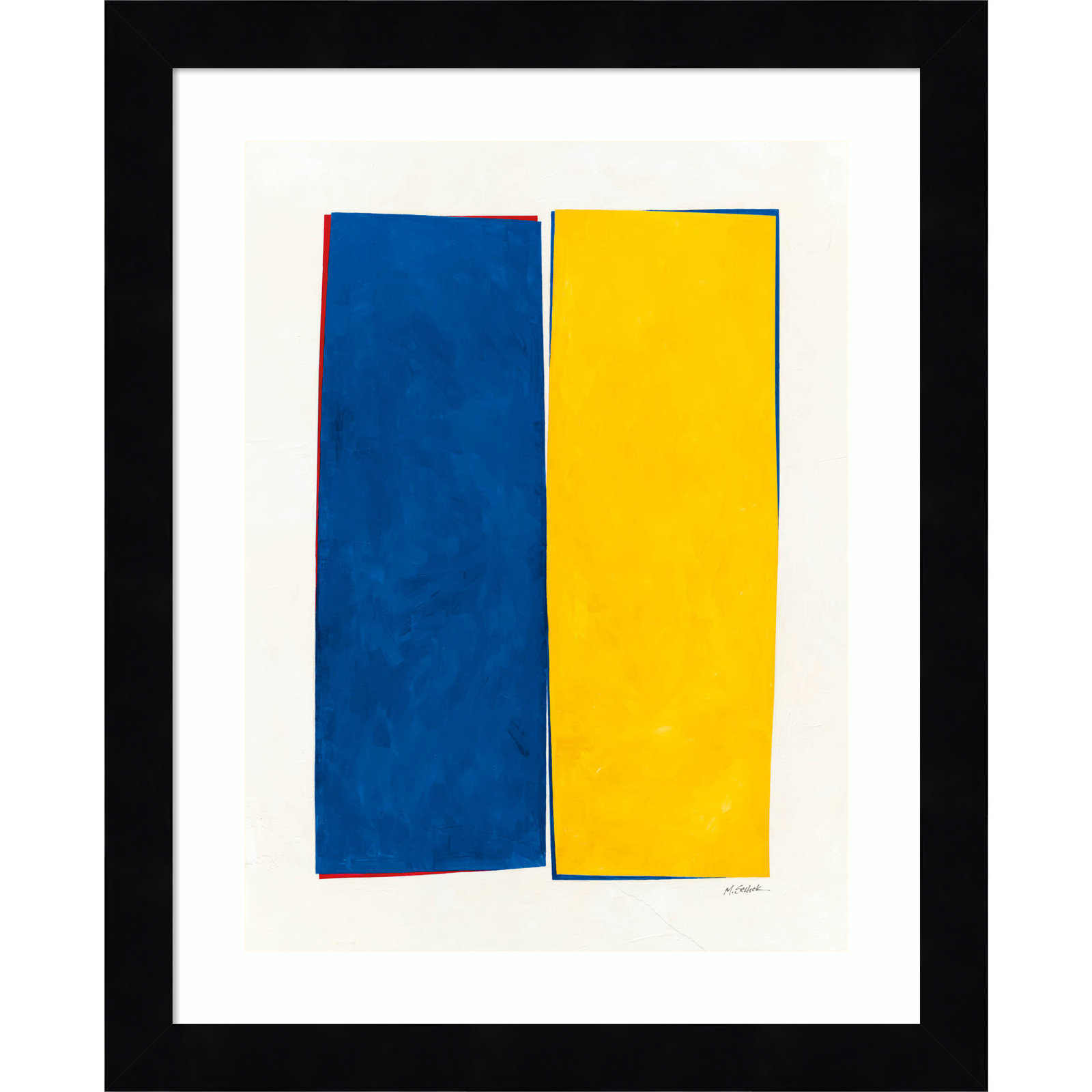 Monolithic I Print, Black Framed, 13" H x 11" W
