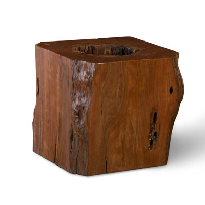 Origins Solid Wood Abstract End Table