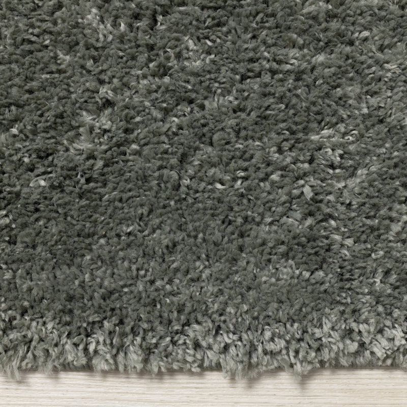 Tapis vert à poils longs Hammersmith, Rectangle 7 pi 10 po x 10 pi 6 po