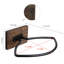 2 Piece Boy's Room Wall Mounted Football Display Rack