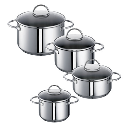 Ravenna 4-Piece Pot Set with Glass Lid