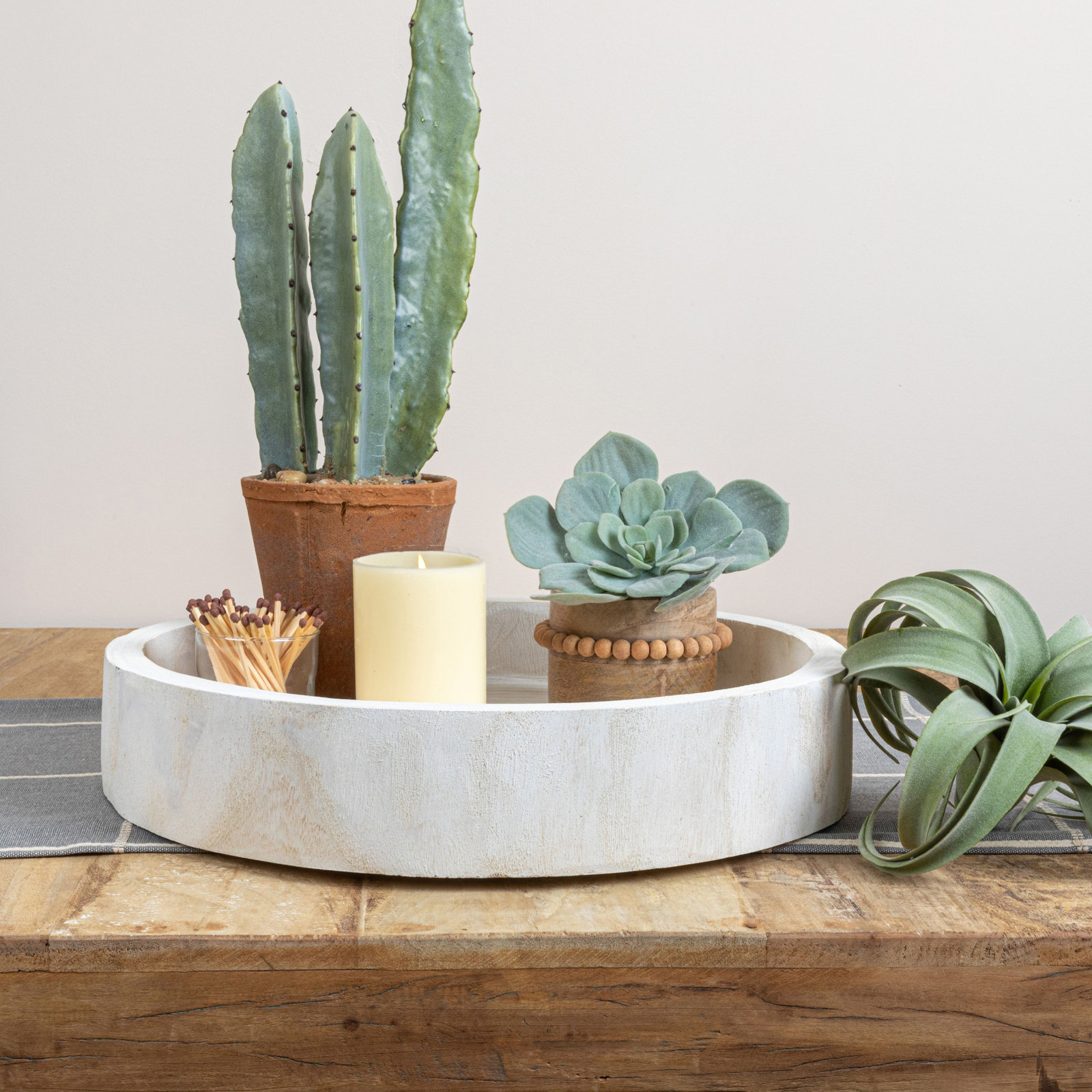 Cassidy Decorative Tray, White