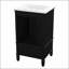 Meuble-lavabo moderne de 20 pouces avec lavabo, armoire à deux portes, butoir de porte magnétique et patins réglables
