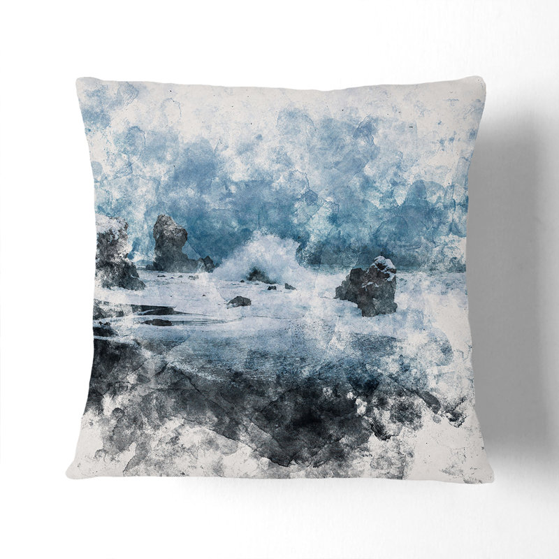 Square Throw Cushion, 40cm H x 40cm W x 15cm D