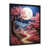 Impression noire sur toile encadrée