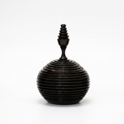 Ebony Wood Collection Wood Jar