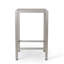 Outdoor Aluminum Frame Bar Table With Glass Table Top