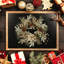 Couronne de Noël avec des lumières chaudes
