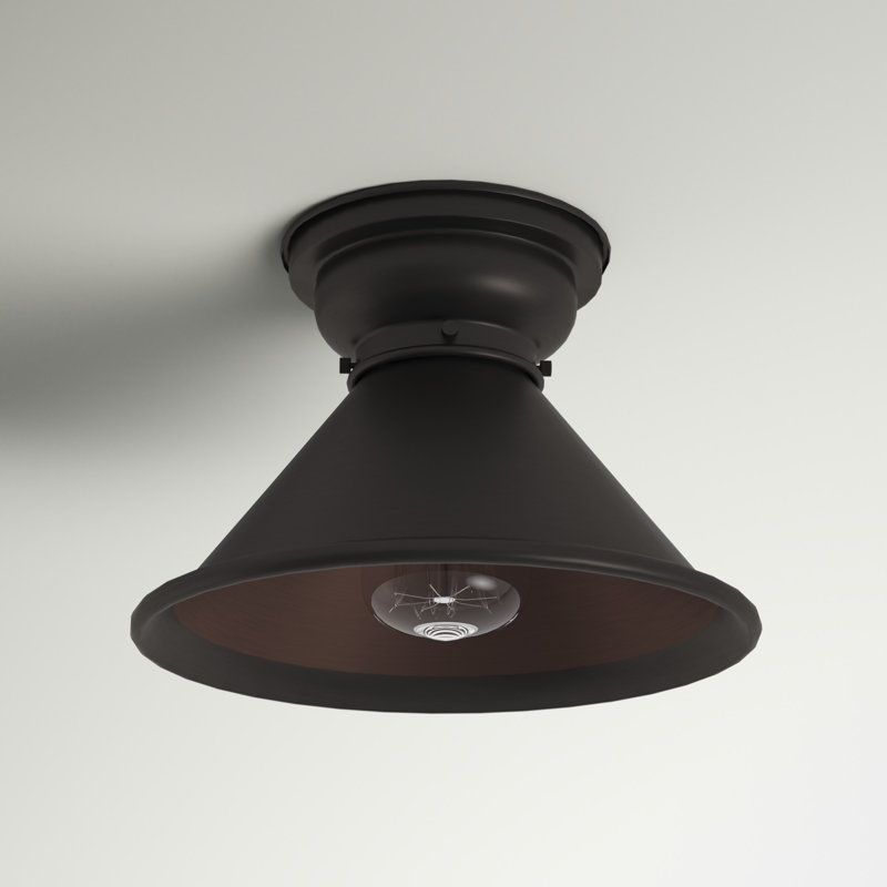 Plafonnier encastré 1 lumière 10 po Chesterhill, Ampoule non incluse, Bronze huilé