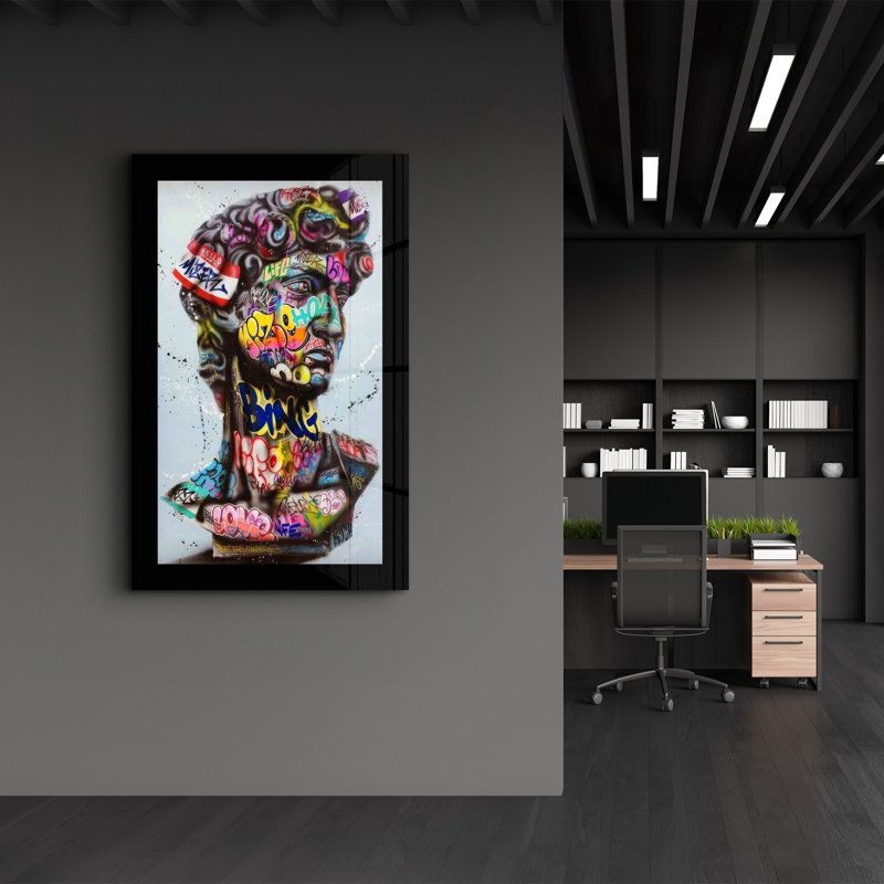 Peinture décorative en verre trempé