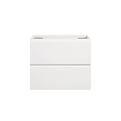 Meuble-lavabo blanc sans lavabo - 24 W 201. 2 tiroirs, pré-assemblés. 20% de rangement accru, silencieux, moderne et élégant sans 201, blanc, pré-assemblé, Grace, capacité de rangement supplémentaire, étui