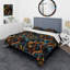 Blue and Orange Tribal Dreams - Ensemble de housse de couette abstrait-1974731213