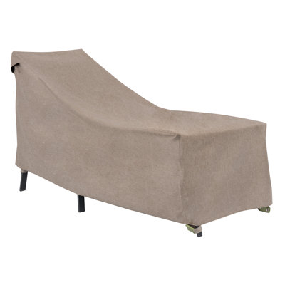 Modern Leisure Garrison Patio Chaise Lounge Cover, Waterproof, 65"L x 28"W x 29"H, Sandstone by Modern Leisure