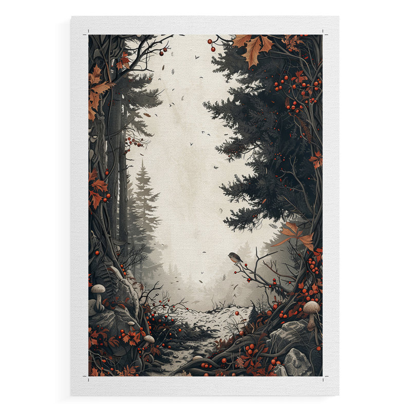 Art des Fêtes de Noël DCXVII - Impression sur toile seulement - NON-CADRE, H 18 po x l 12 po