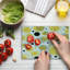 Planche à découper en verre trempé à pois Ambesonne