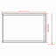 Miroir de salle de bain rectangulaire surdimensionné de 60 po x 40 po avec cadre en noyer