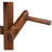 Rustic Wooden Patio Wishing Well Planter With Hanging Bucket And Shade Captivation, 25X25x53 Force,