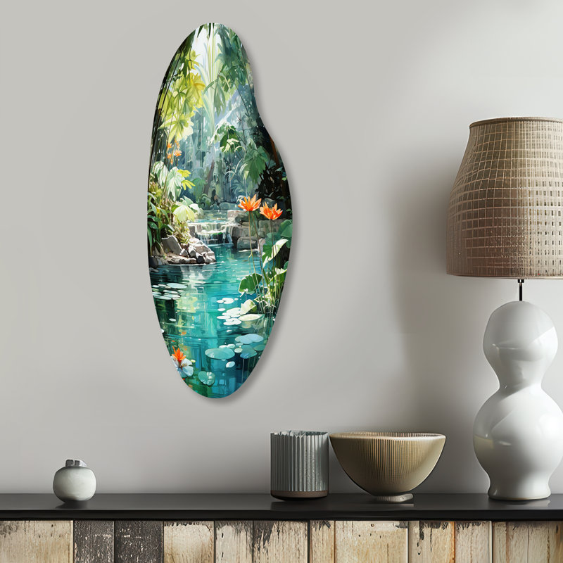 Décoration murale en métal Halltown - Forest River, H 30 po x l 11 po