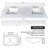 61-inch Quartz Double Bathroom Vanity Top