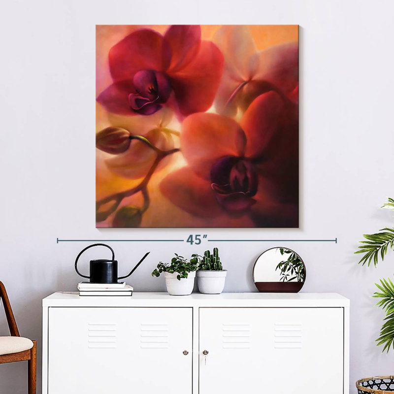 Harnek Orchids, 33" H x 33" W