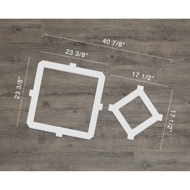 Panneaux muraux décoratifs Arcadia en PVC de qualité architecturale, 3/8", Extra Small (12 7/8"W x 7 3/8"H)